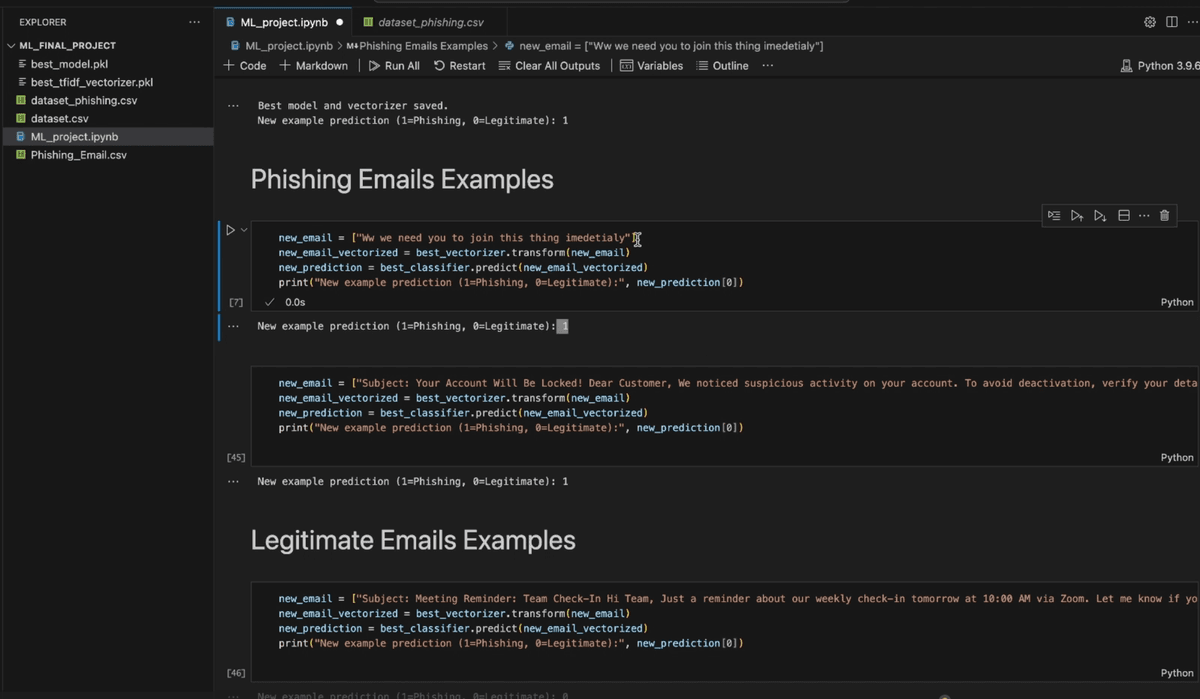 Phishing Detection Dashboard